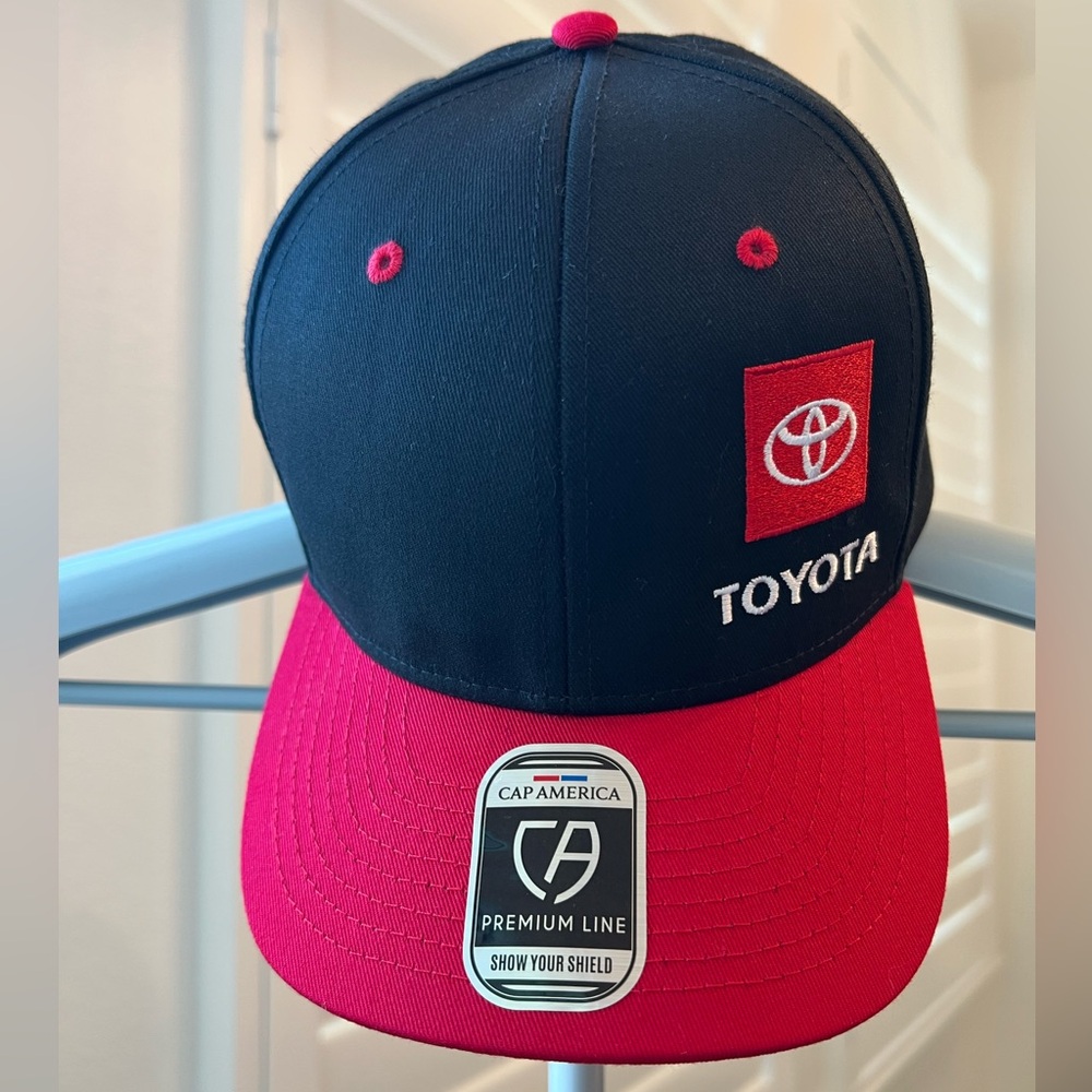Black & Red Toyota Embroidered Baseball Cap